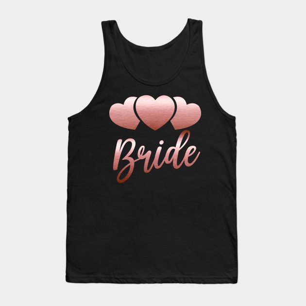 Bride Shirt Bachelorette Party Bridal Wedding Proposal Heart Tank Top by Studio Hues